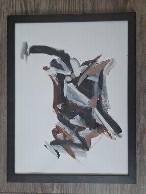 Painting Original Abstract 9x12 Framed